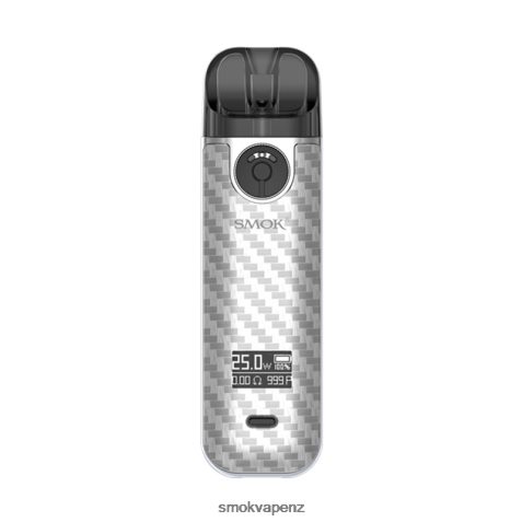 SMOK Vape Auckland - SMOK NOVO 4 Kit Silver Carbon Fiber DRXVV4236